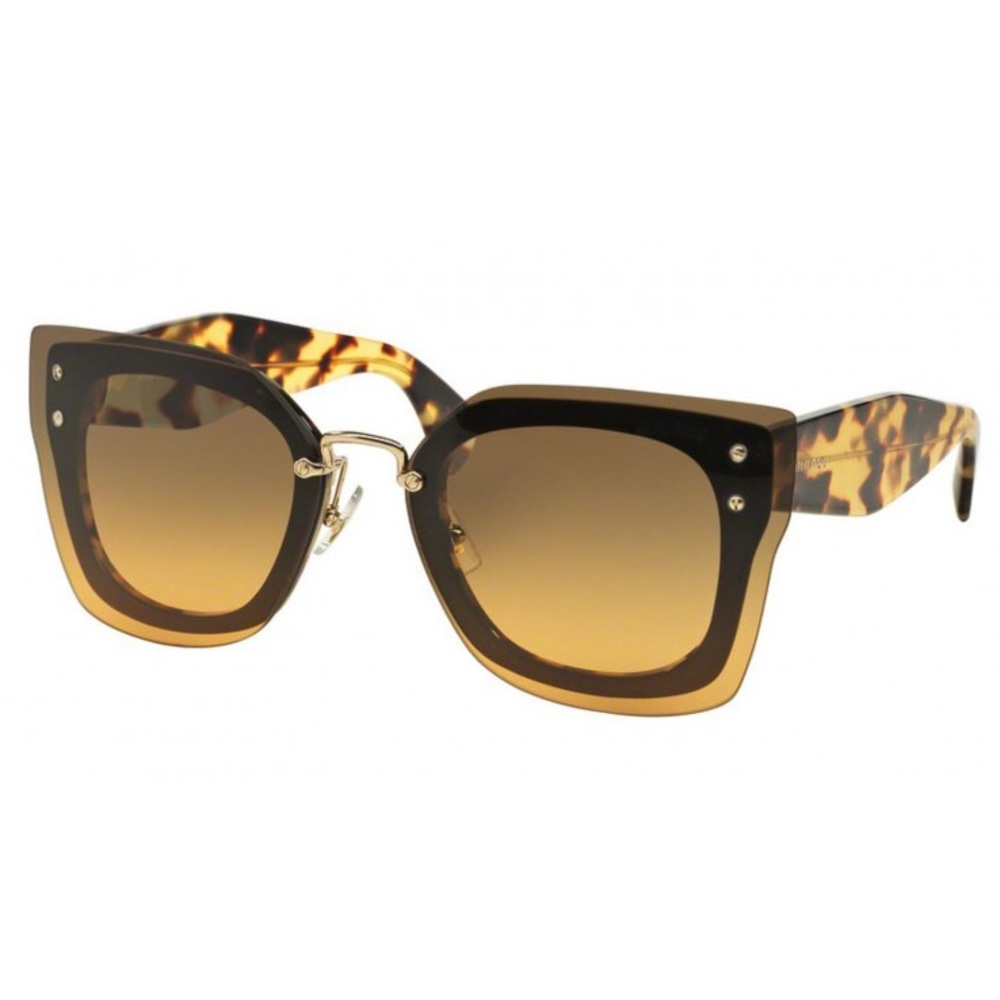 NWT Miu Miu SMU04R Sunglasses in Brown Havana